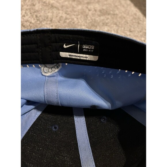 Mens Womens Nike UNC Tarheels Baseball Hat Cap Dri-Fit Carolina Blue OS Legacy91 - Picture 6 of 7
